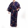 Kimono di cotone blu per donna - KAKI