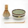 set pour cérémonie du thé vert en céramique 4 pièces MATCHA