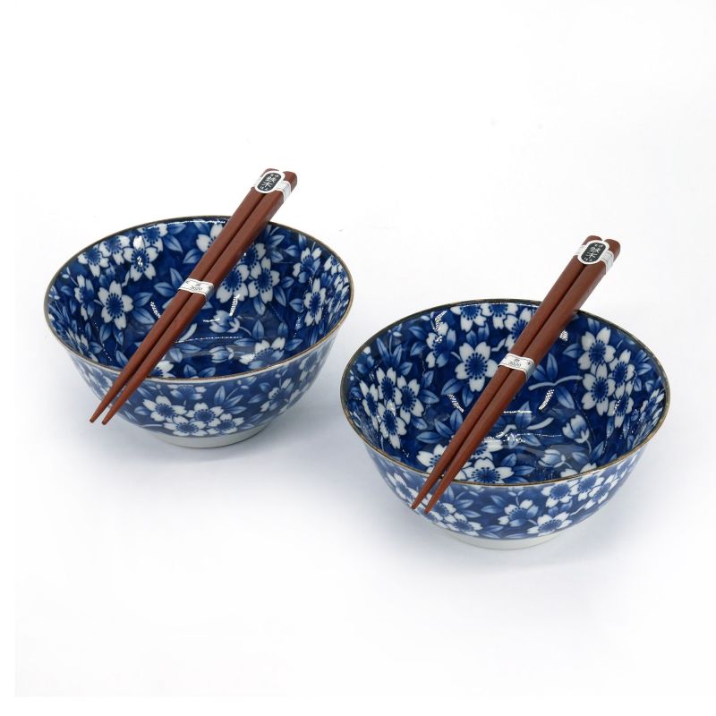 Set de 2 bols japonais en céramique - HA NO MORI