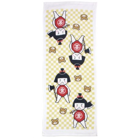 Serviette en coton japonais - TENUGUI - KINTARO - 33 x 80 cm