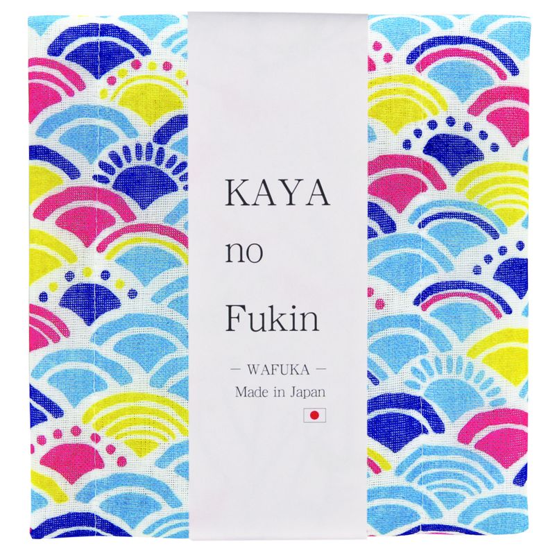 Pañuelo japonés, WAFUKA, vagos multicolores,