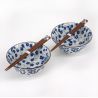 Conjunto de 2 cuencos japoneses de cerámica - AO PATTA