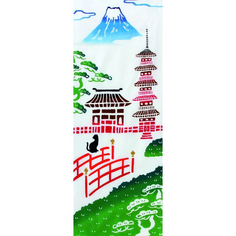 Japanese cloth towel, WAFUKA, Mt.Fuji