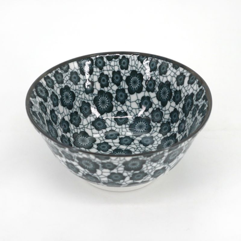 Set of 2 Japanese ceramic bowls - KURO UME