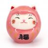 Adorno de gato manekineko japonés disfrazado de daruma - DARUKO - 4 cm