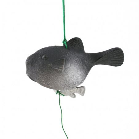 Japan cast iron wind bell, FUGU, fish