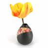 Japanese soliflore vase, floral motifs, HANA