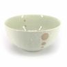 Japanese white ceramic donburi bowl - POINTO