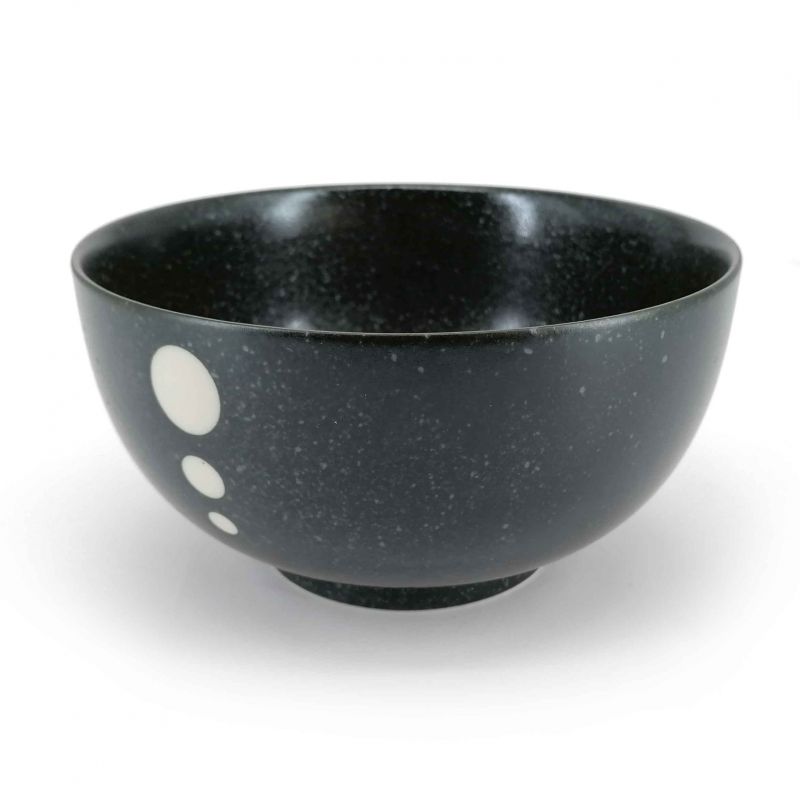 Cuenco donburi japonés de cerámica negra - POINTO