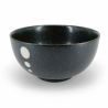 Japanische schwarze Keramik Donburi Schüssel - POINTO