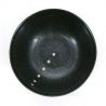 Bol donburi japonais en céramique noir points blanc - POINTO - 16cm