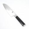 couteaux de cuisine japonais KAI Santoku SHUN acier damas