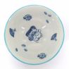 Japanese blue cat ceramic bowl - AO NEKO