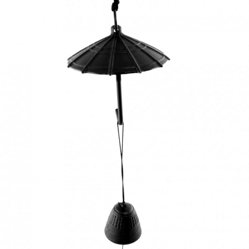 Campana del vento in ghisa giapponese, KASA, ombrello