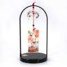Fûrin wall-mounted glass wind bell, cats pattern, MANEKINEKO, 5 cm
