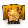 Golden manekineko japanese lucky charm cat, CHOKIN-BAKO