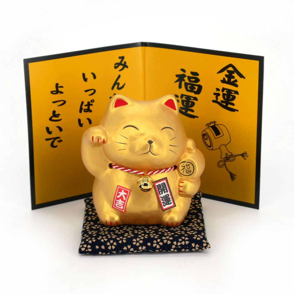 Tirelire en céramique japonaise Daruma Lucky Cat, ornement de