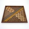 Quadratisches Tablett, YOSEGI, traditionelles Hakone-Inlay