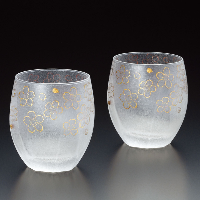 duo of japanese glasses made in Japan - Temari
