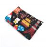 Japanese black cotton pouch with Japan motif, NIHON