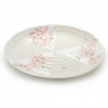 medium-sized round plate sakura flower patterns white SAKURA