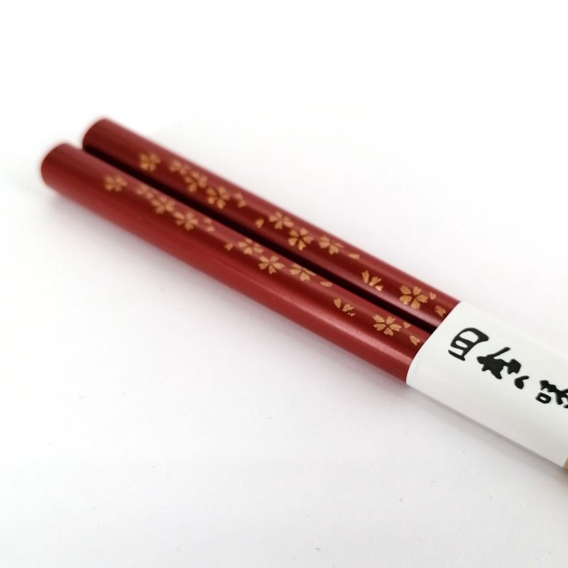 Pair of Japanese chopsticks in natural wood - KIN SAKURA