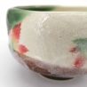 White ceramic flower bowl for tea ceremony - MOMIJI