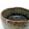 Keramikschale für Teezeremonie, schwarze, grüne Farbe - CHUNYU
