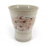 Mazagran de cerámica japonesa, gris flor de cerezo - SAKURA