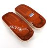 Paar japanische Zori-Sandalen aus rutschfestem Gummi, SHIRO, weiß