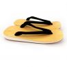 Paio di sandali zori giapponesi in gomma antiscivolo, KURO, nero