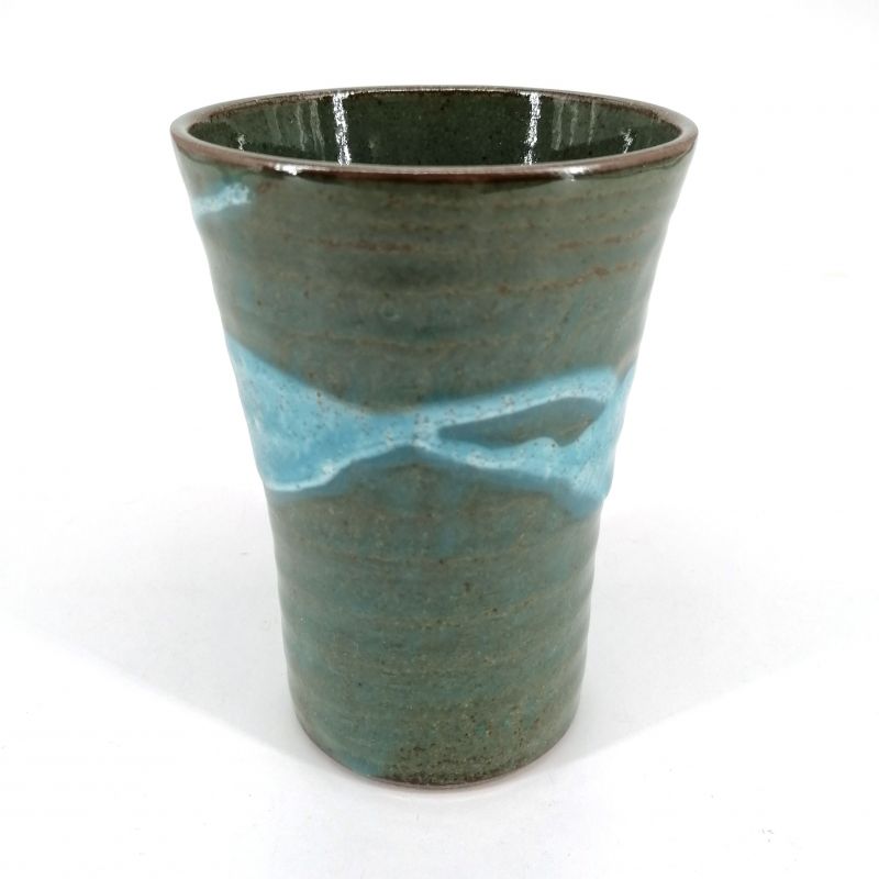 Mazagran giapponese in ceramica, verde e blu - RASEN