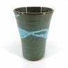 Mazagran japonés en cerámica, verde y azul - RASEN