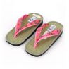 Sandali giapponesi zori motivo floreale rosa in paglia di riso Goza da donna - GOZA - 24-25 cm