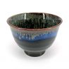 Taza de té de cerámica, tonos negro azul y verde - NYUANSU