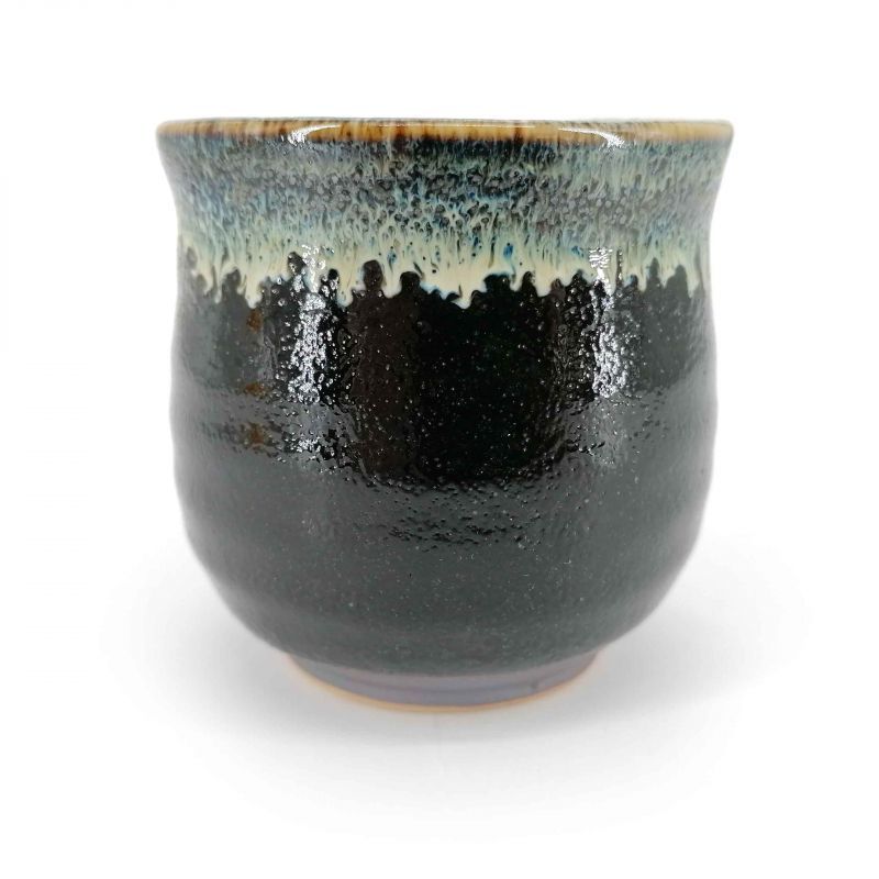 Tazza da tè in ceramica, vernice infusa nera e verde - CHUNYU