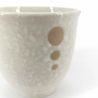 Japanese ceramic tea cup, white - POINTU