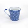 tasse mug japonais à thé en céramique bleue SEIGAIHA vagues