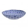Blaue japanische Ramenplatte in Keramik, Sternmuster - HOSHI MOYO