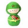 bambola giapponese, fatta di carta - okiagari, NINJYA, ninja verde