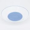 Blue japanese ramen bowl in ceramic Ø22cm SEIGAIHA waves