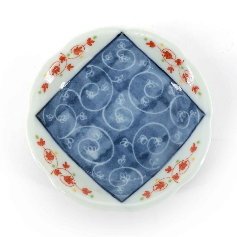 Kleine japanische Keramikplatte mit Gemüsespiralen - SHOKUBUTSU