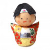 bambola giapponese, fatta di carta - okiagari, WAKAMONO, giovanotto