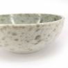 Small Japanese ceramic dish, white, crackle interior - WARETA