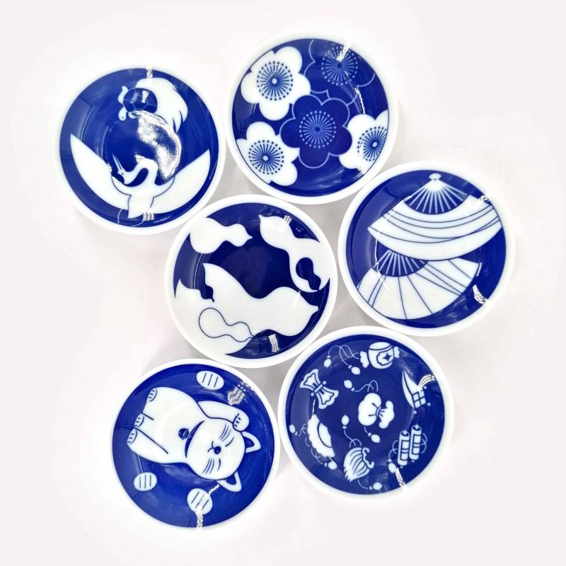 Set of 6 small ceramic cups - KOUN KIGO
