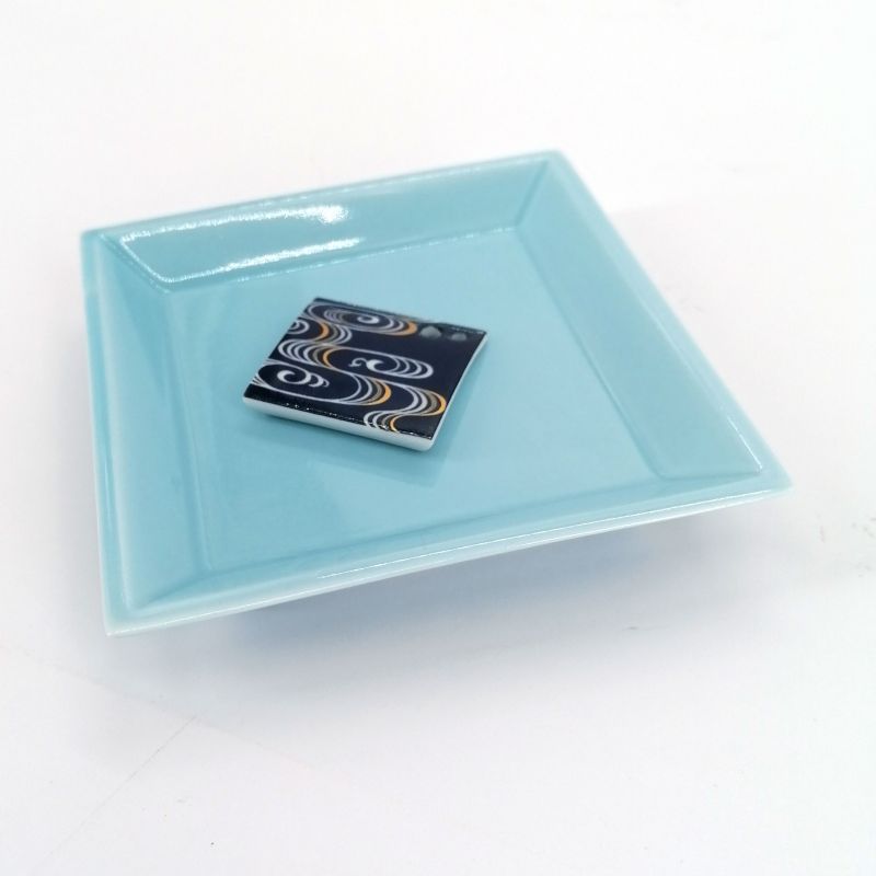 Square porcelain incense tray - O KAORI