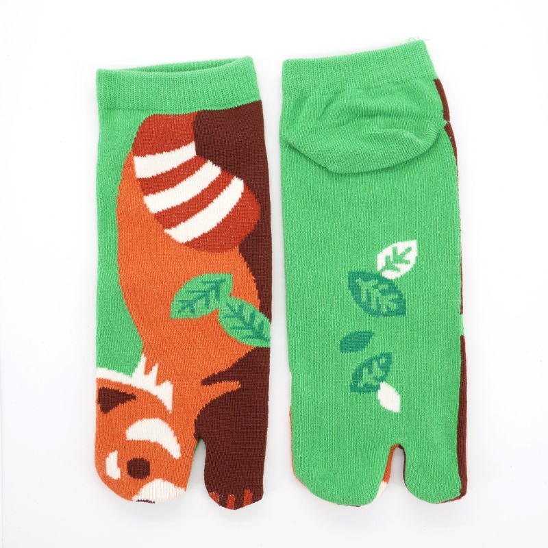 Chaussettes japonaises tabi en coton, RESSAPANDA, marron