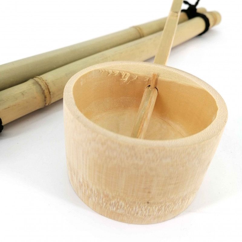 Japanischer Schöpflöffel Ritual Temizu Bambus, TEMIZU YA