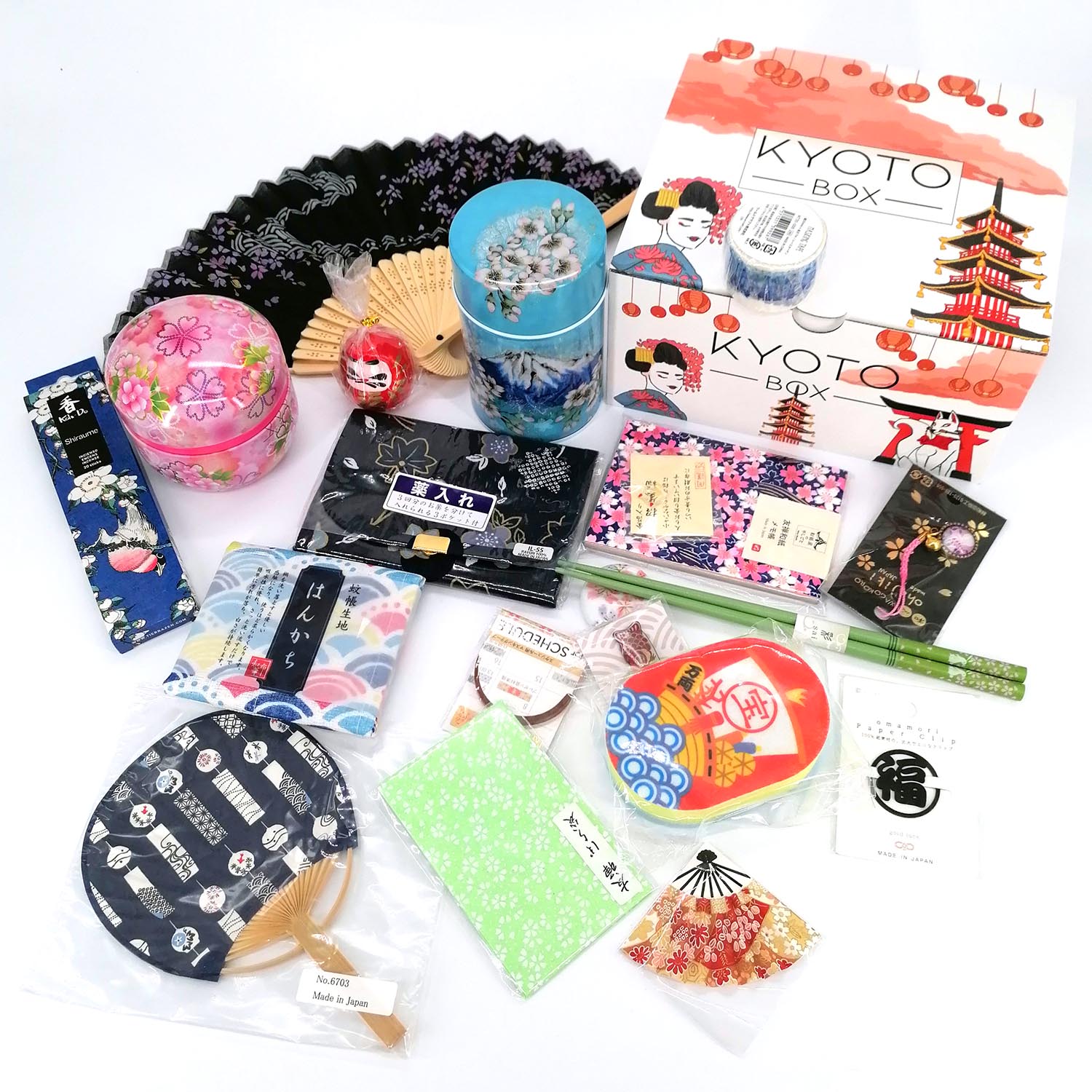 Kyoto Box , coffret cadeau d'articles Japonais Voyage à Kyoto