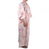Kimono giapponese in cotone bianco per donna KOMONICHIMATSU-NI-SAKURA